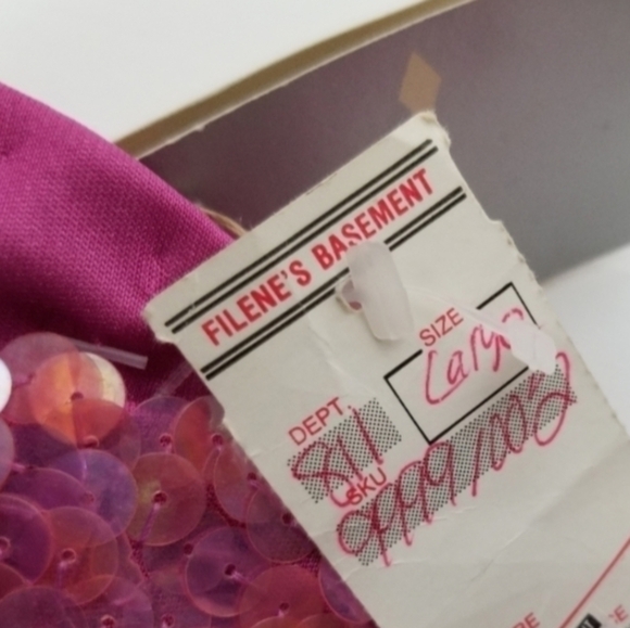 Modi NWT Strapless Mini Dress All Over Heavily Sequin Hot Pink Sweetheart Large - Picture 8 of 11